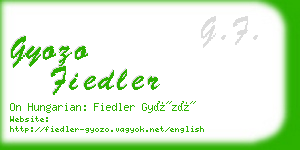 gyozo fiedler business card